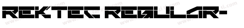 Rektec Regular字体转换